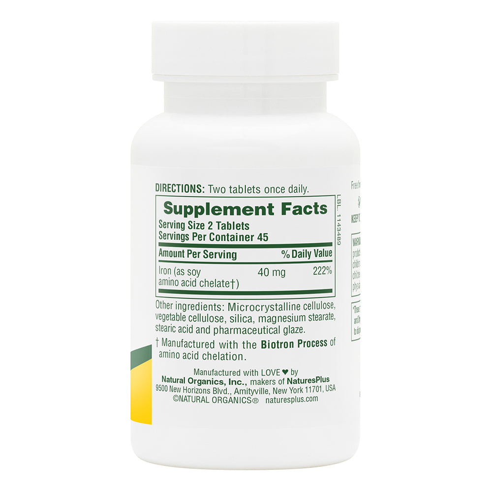 product image of Iron 40 mg Tablets containing 90 Count