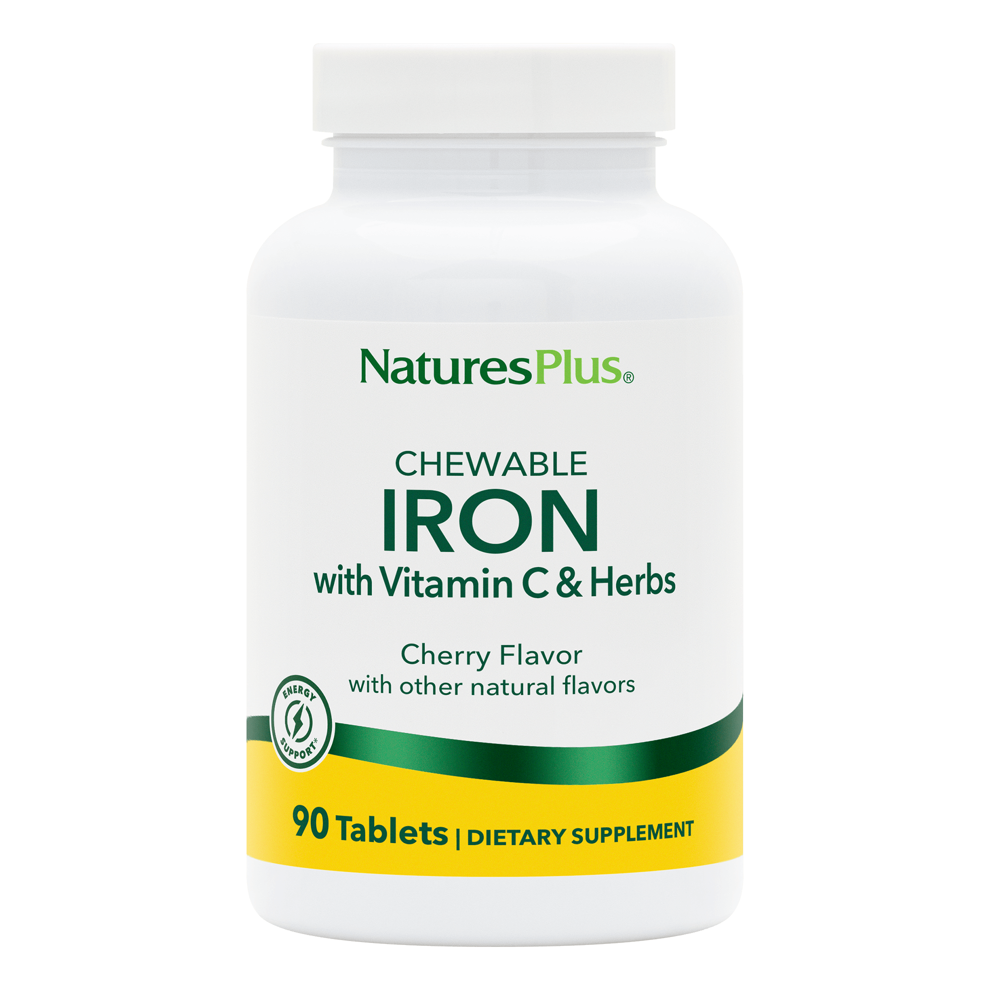 Chewable Iron with Vitamin C & Herbs - 90 Count