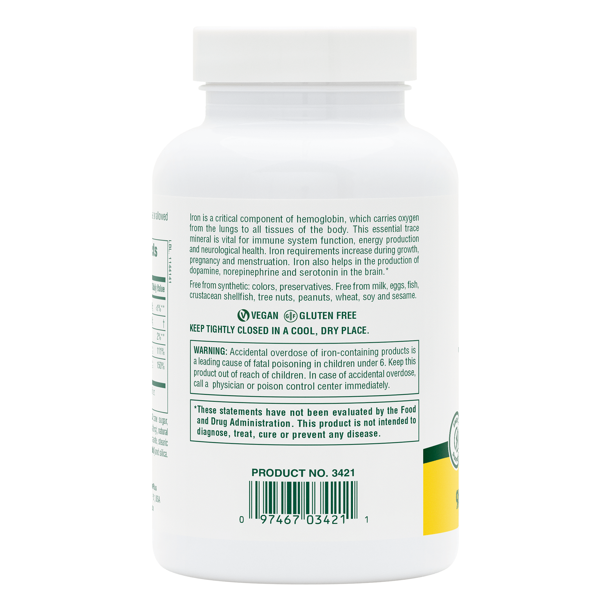 Chewable Iron with Vitamin C & Herbs - 90 Count
