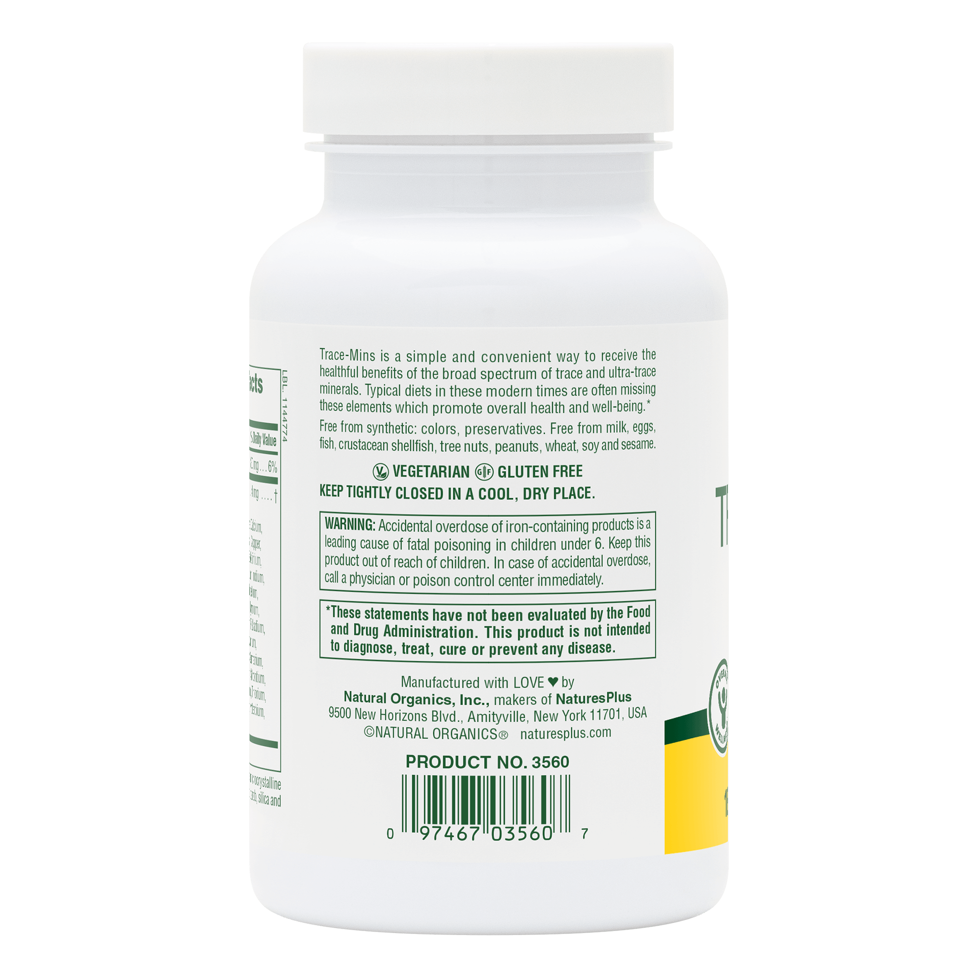 Trace-Mins® Multi-Trace Minerals Tablets - 180 Count
