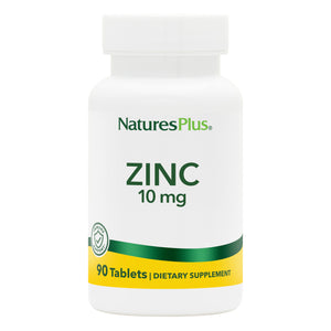 Frontal product image of Zinc 10 mg Tablets containing 90 Count