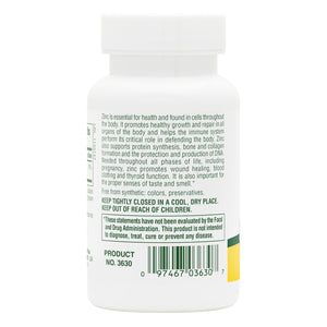 Second side product image of Zinc 10 mg Tablets containing 90 Count