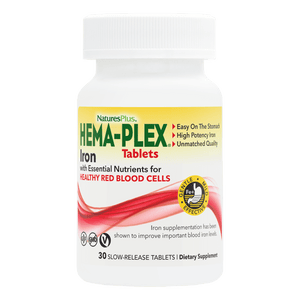 HEMA-PLEX® Slow-Release Iron Supplement - 30 Count