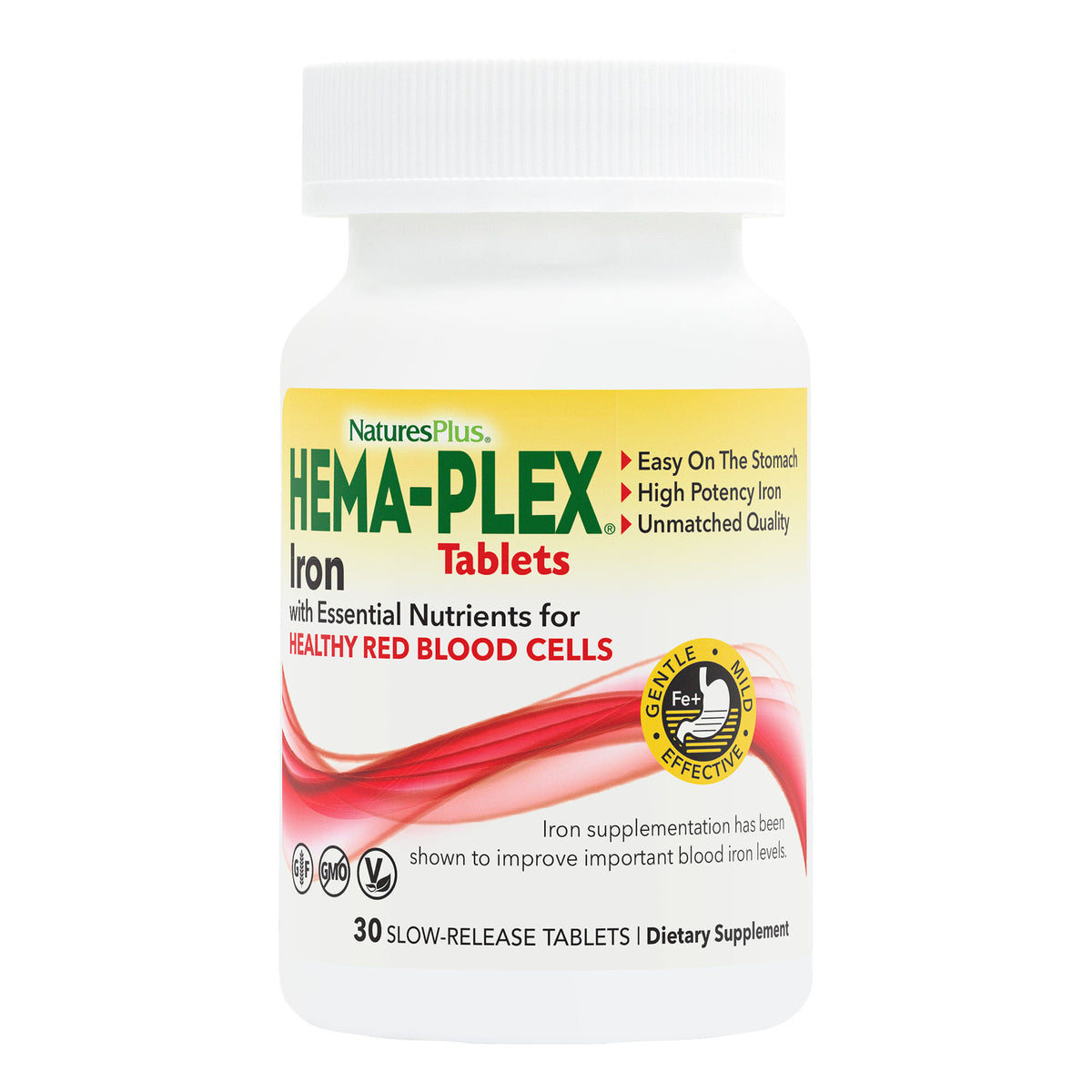 product image of HEMA-PLEX® Slow-Release Tablets containing 30 Count