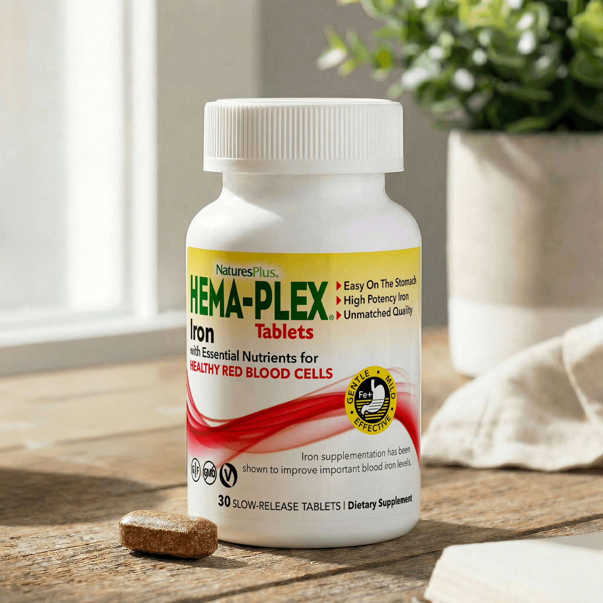 HEMA-PLEX® Slow-Release Iron Supplement - 30 Count
