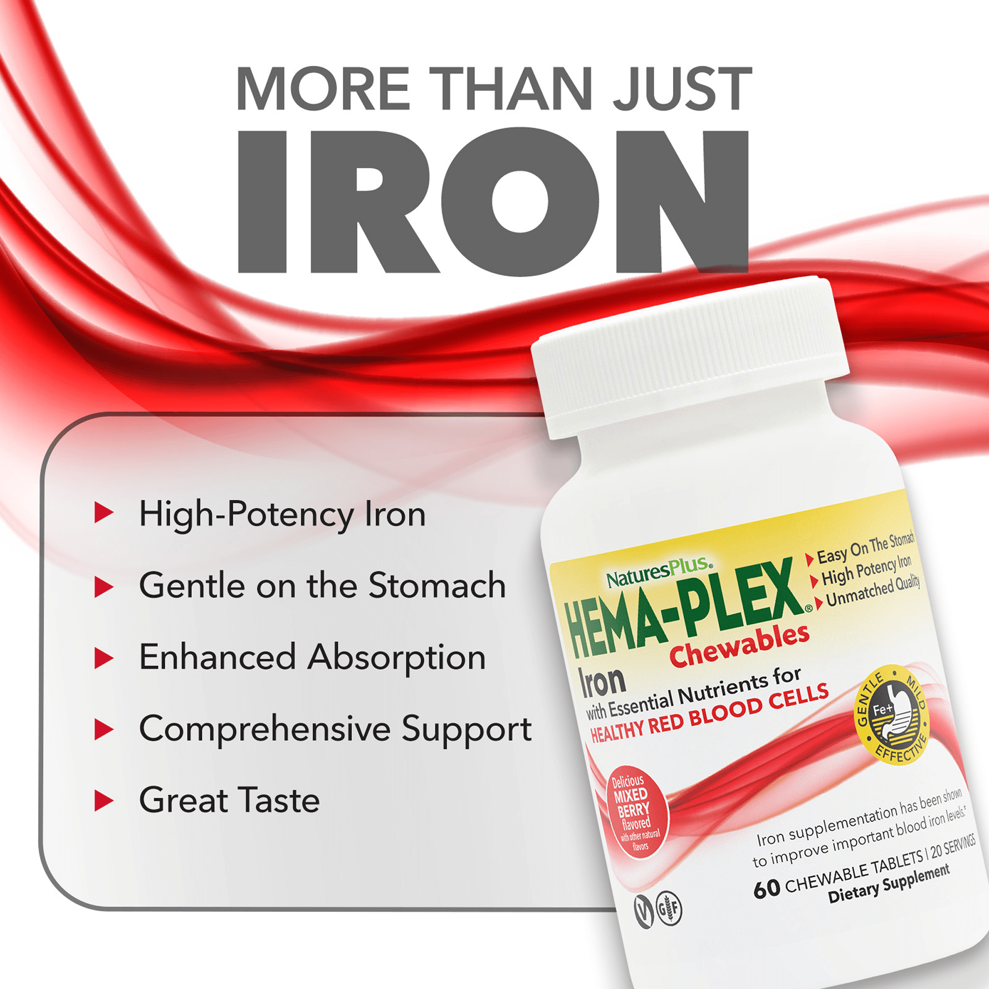 HEMA-PLEX® Iron Chewables - 60 Count