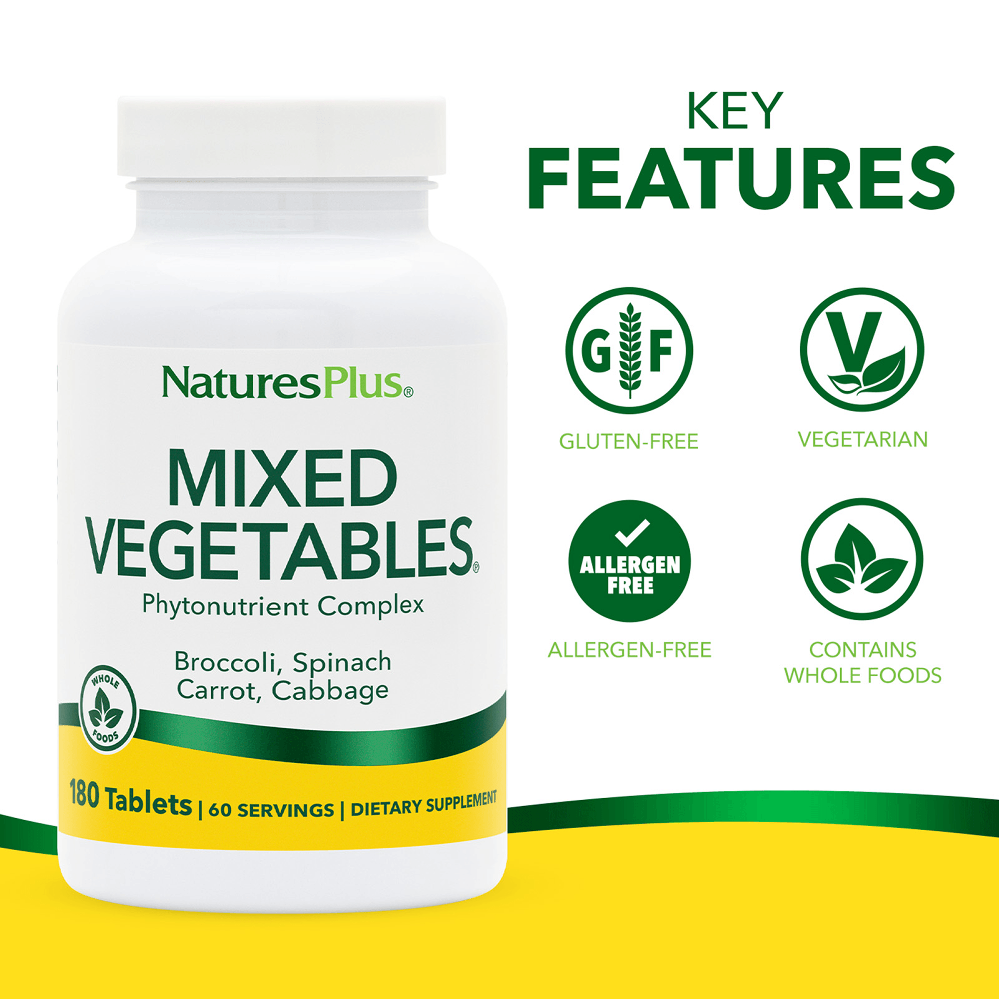 Mixed Vegetables® Tablets - 180 Count