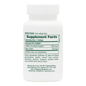 First side product image of Propolplus Softgels containing 60 Count