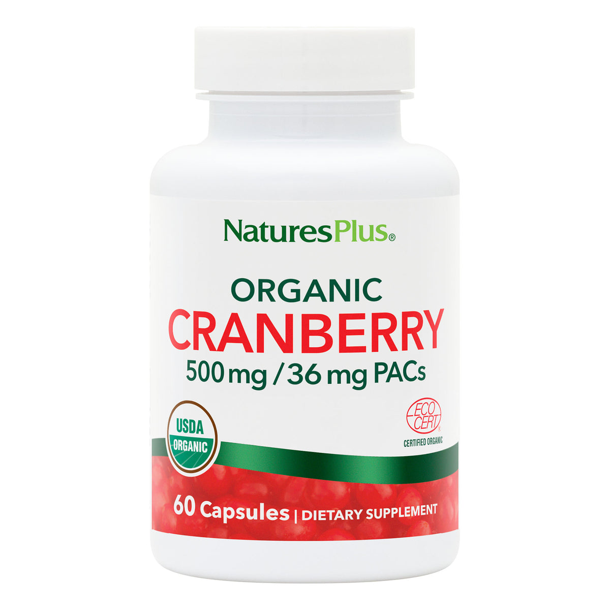 product image of Organic Cranberry 500 mg containing 60 Count