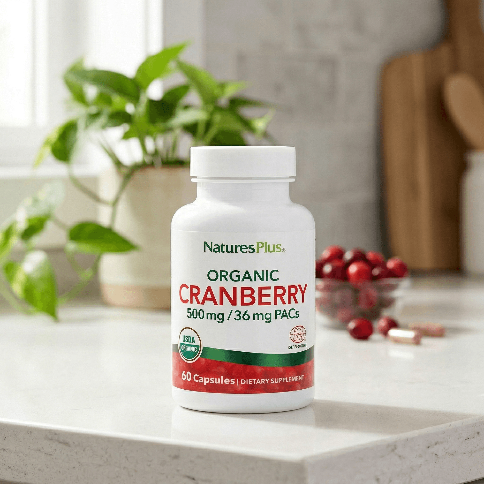 Organic Cranberry 500 mg - 60 Count