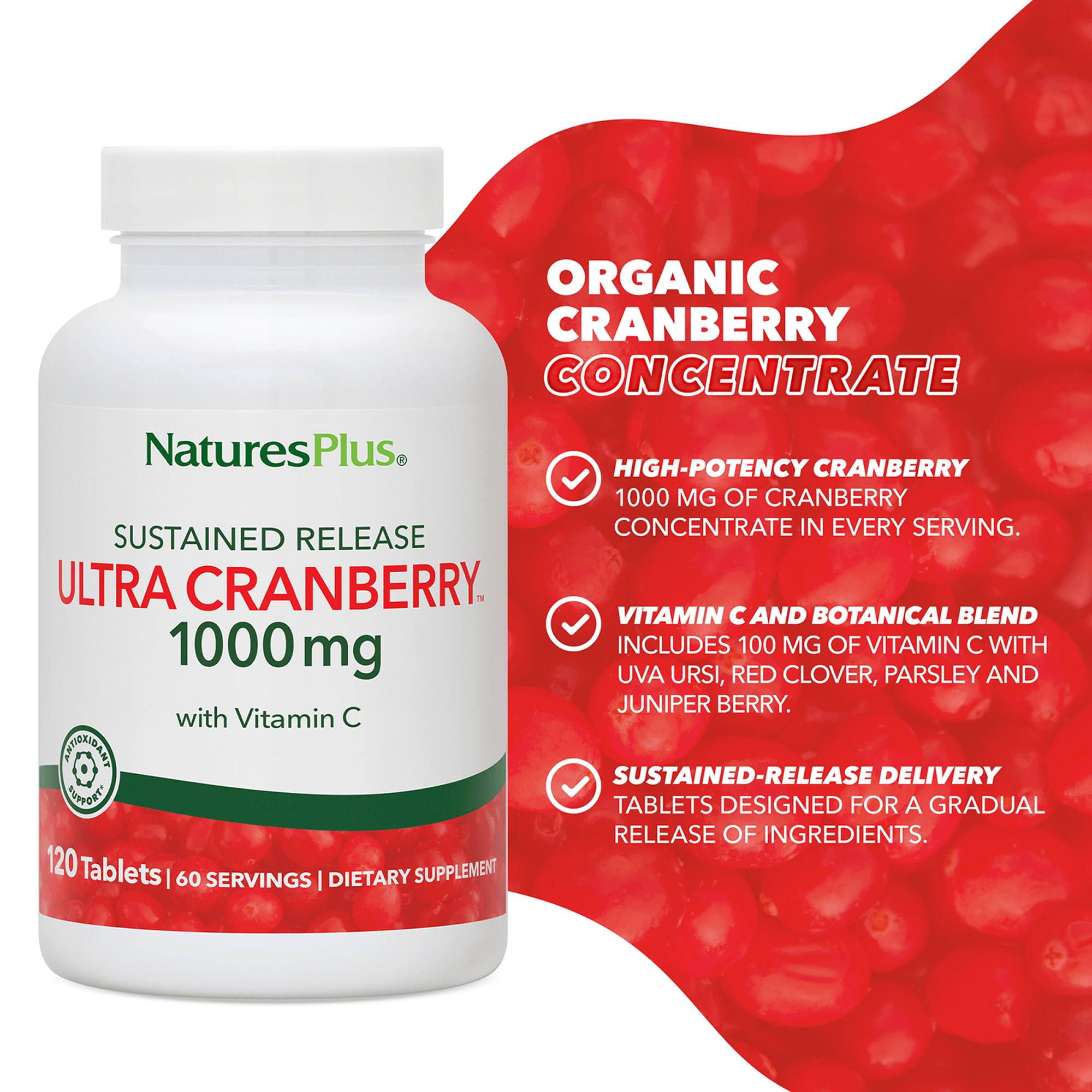 Ultra Cranberry® Sustained Release Tablets - 120 Count