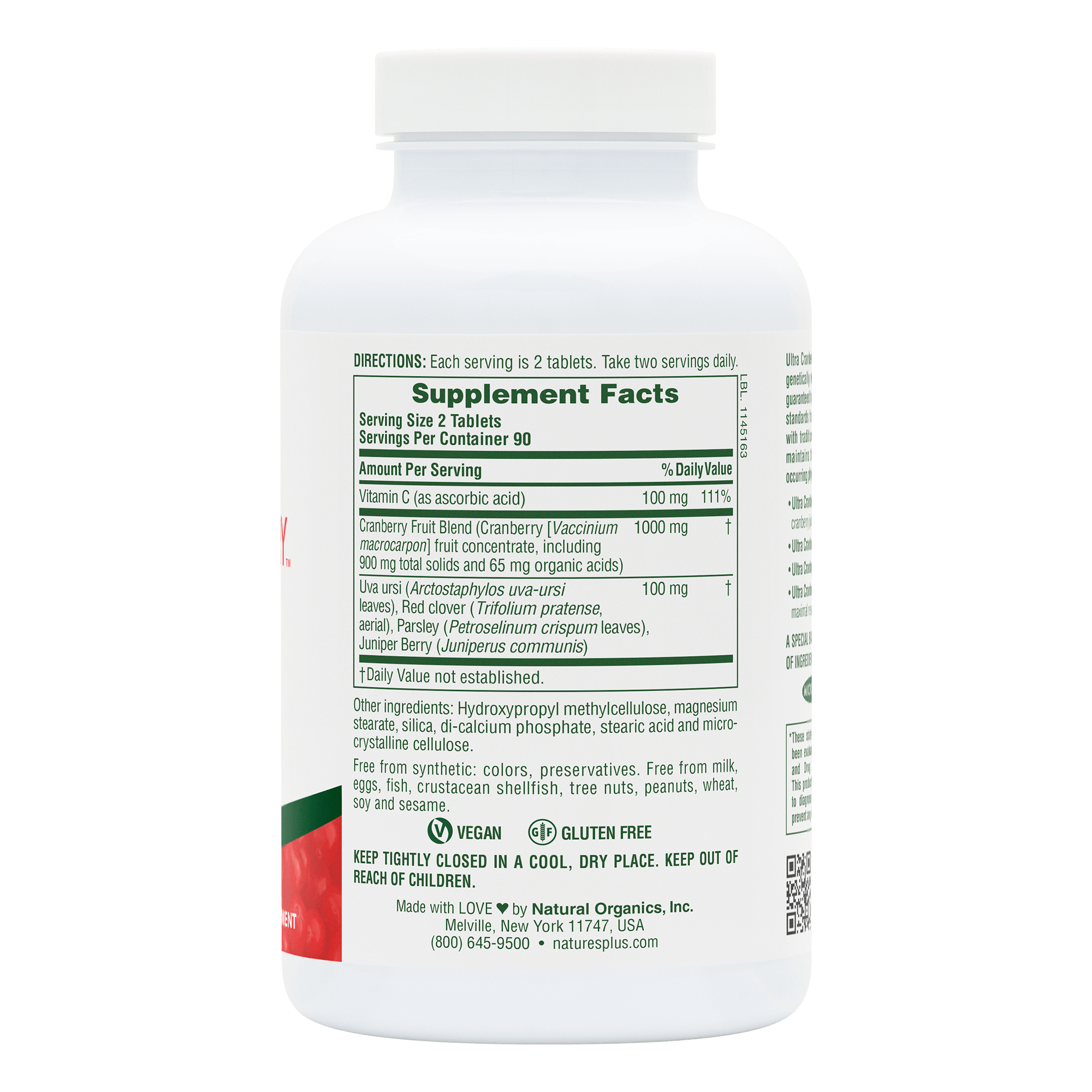 Ultra Cranberry® Sustained Release Tablets - 180 Count