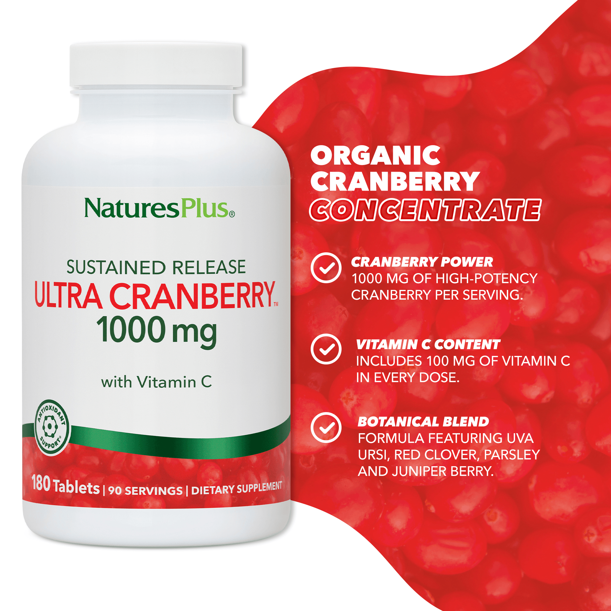 Ultra Cranberry® Sustained Release Tablets - 180 Count