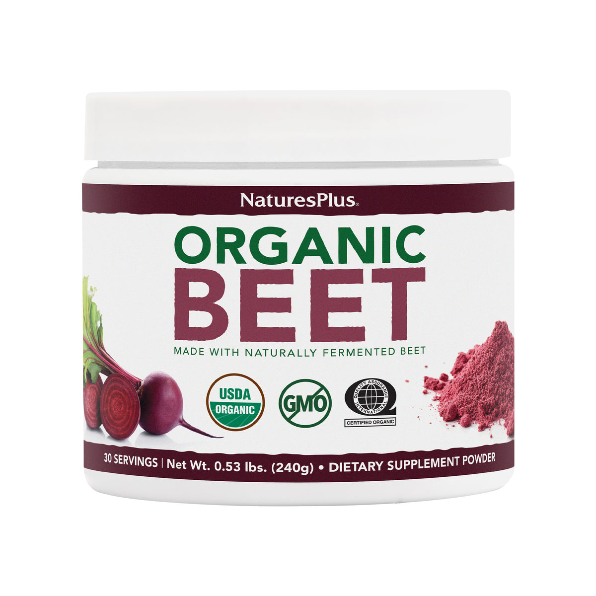 product image of Organic Beet Powder containing 240 GR