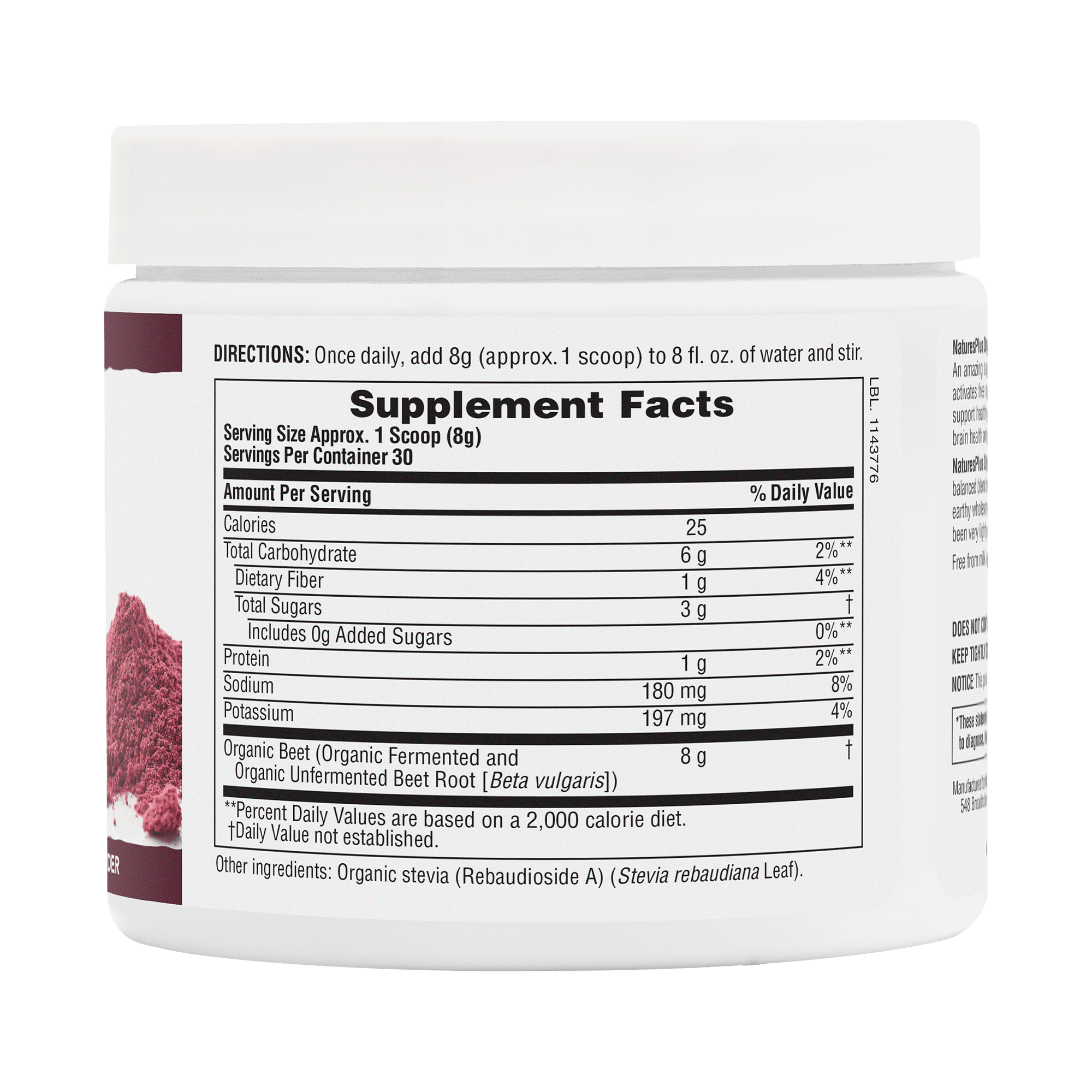 Organic Beet Powder - 240 GR
