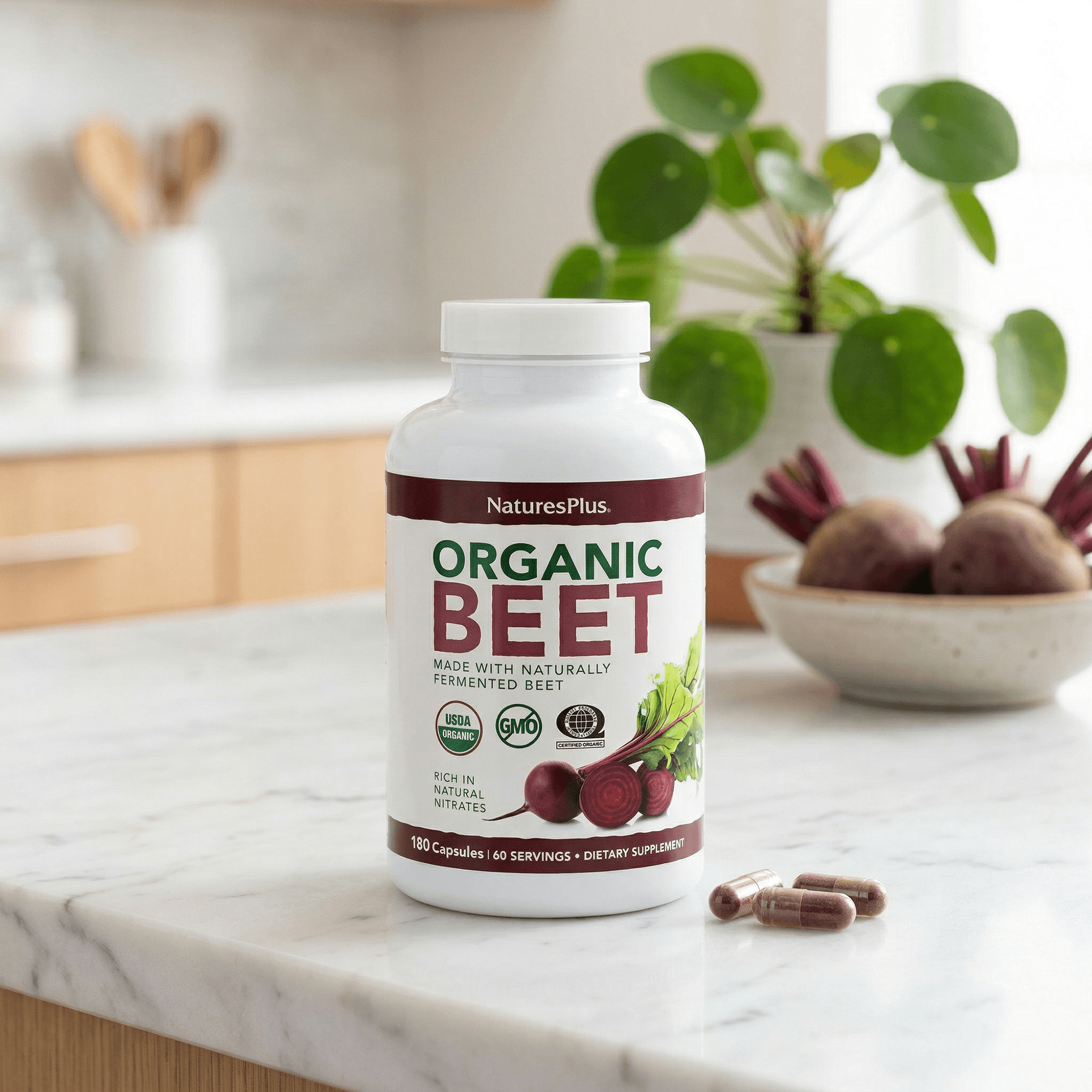 Organic Beet Capsules - 180 Count