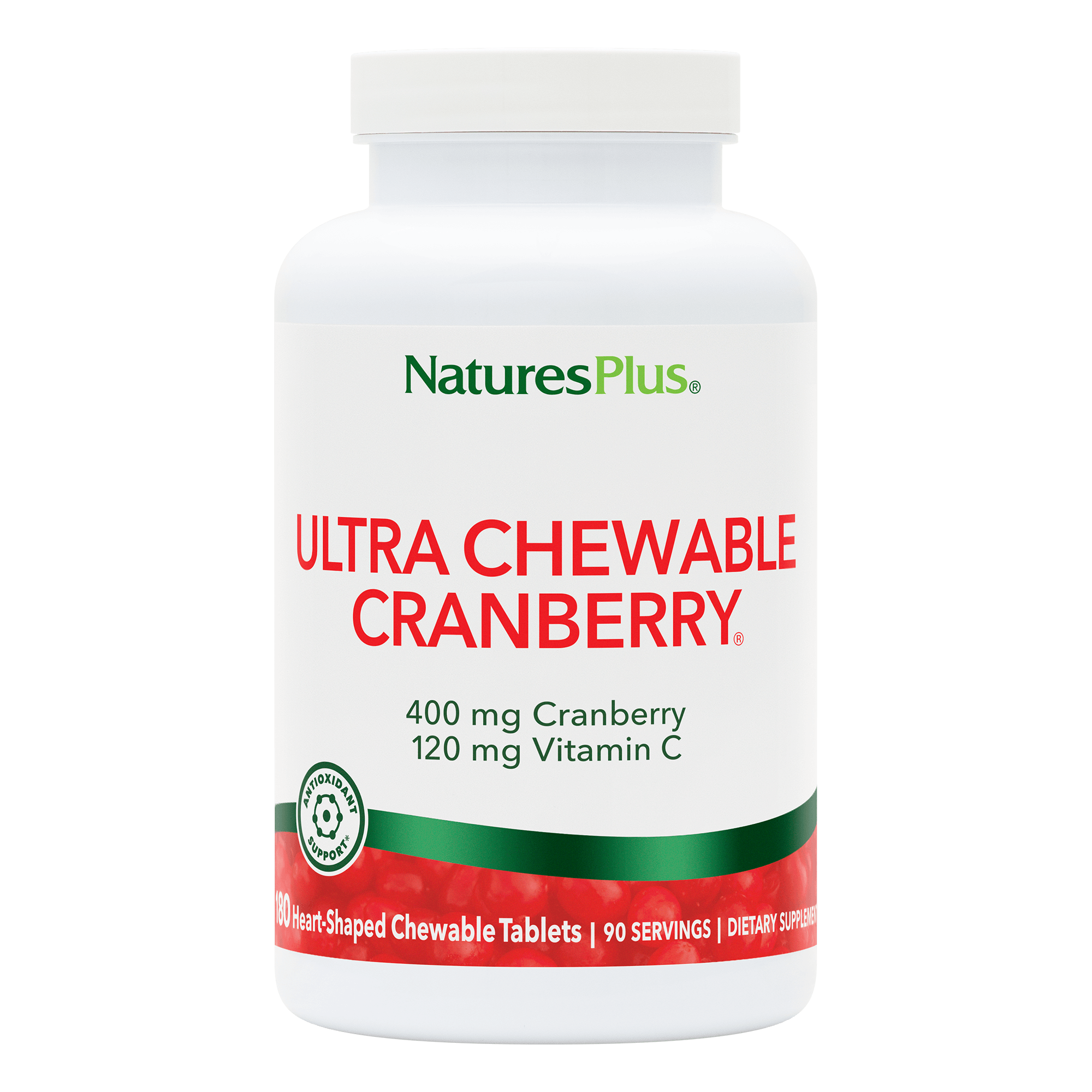 Ultra Chewable Cranberry® Love Berries® Tablets - 180 Count