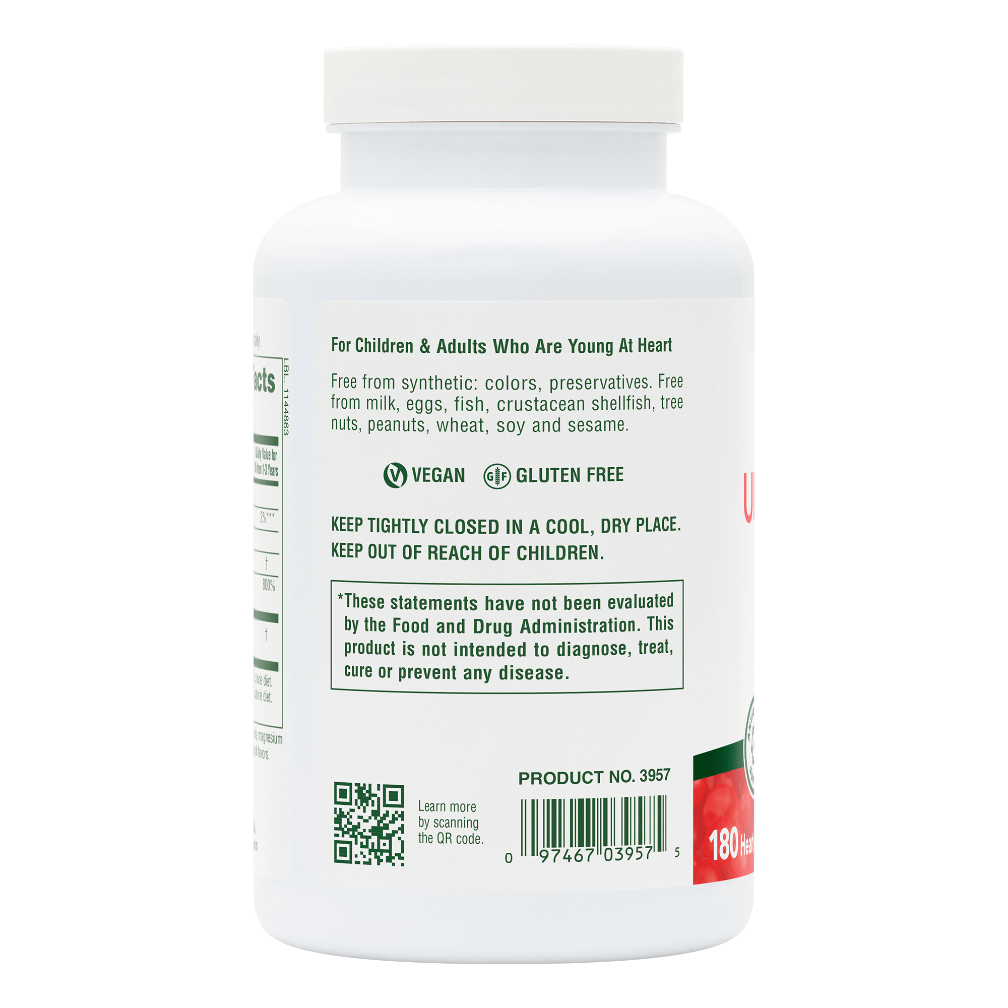 Ultra Chewable Cranberry® Love Berries® Tablets - 180 Count