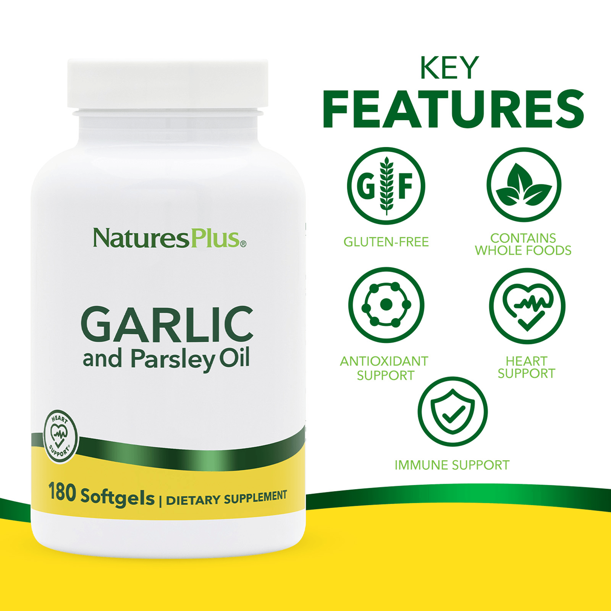 Garlic & Parsley Oil Softgels - 180 Count