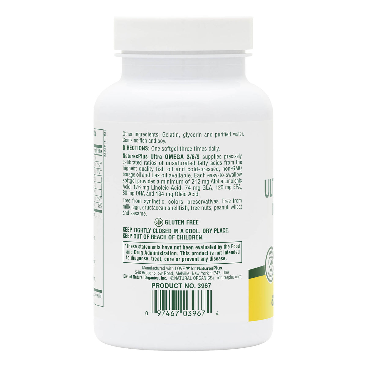 product image of Ultra Omega 3/6/9™ Softgels containing 60 Count