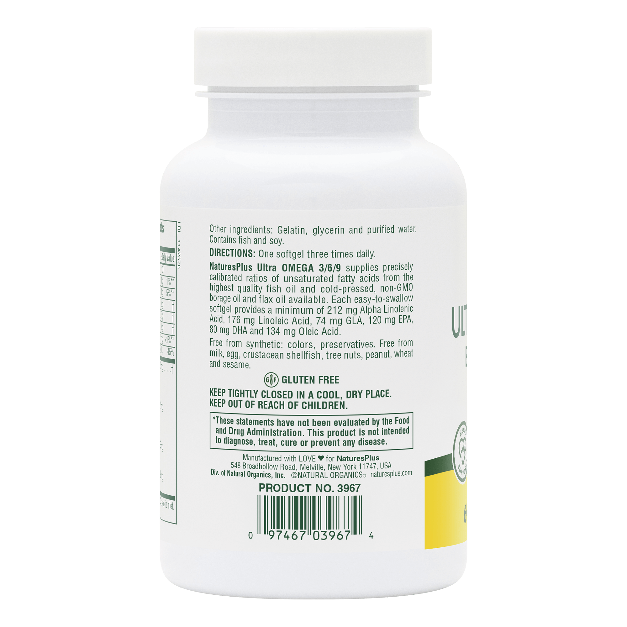 Ultra Omega 3/6/9™ Softgels - 60 Count