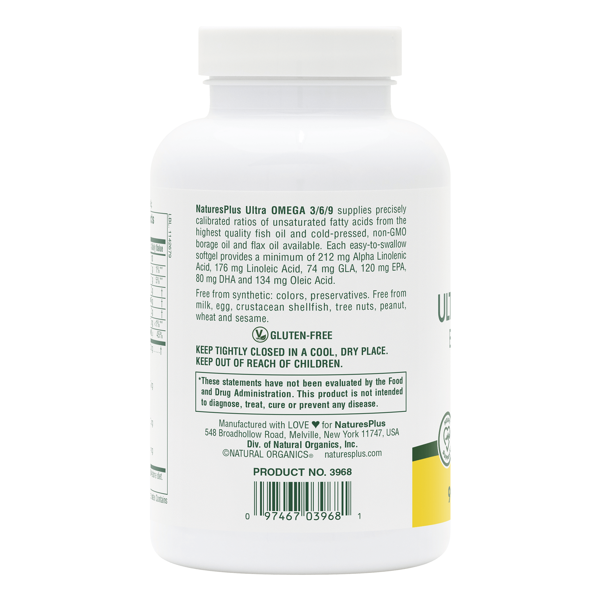 Ultra Omega 3/6/9™ Softgels - 90 Count