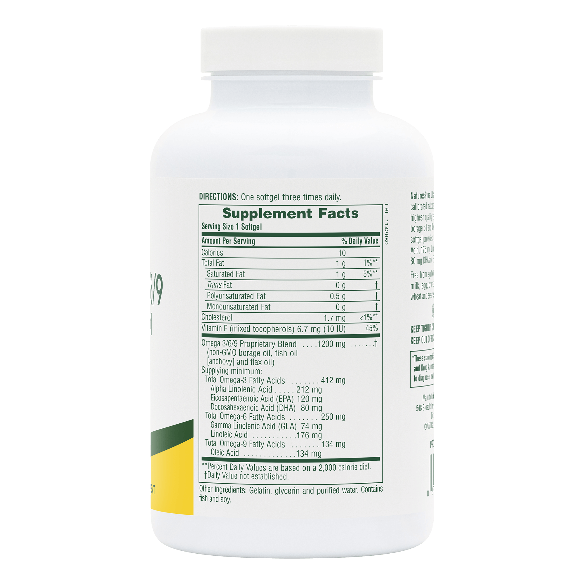Ultra Omega 3/6/9™ Softgels - 120 Count