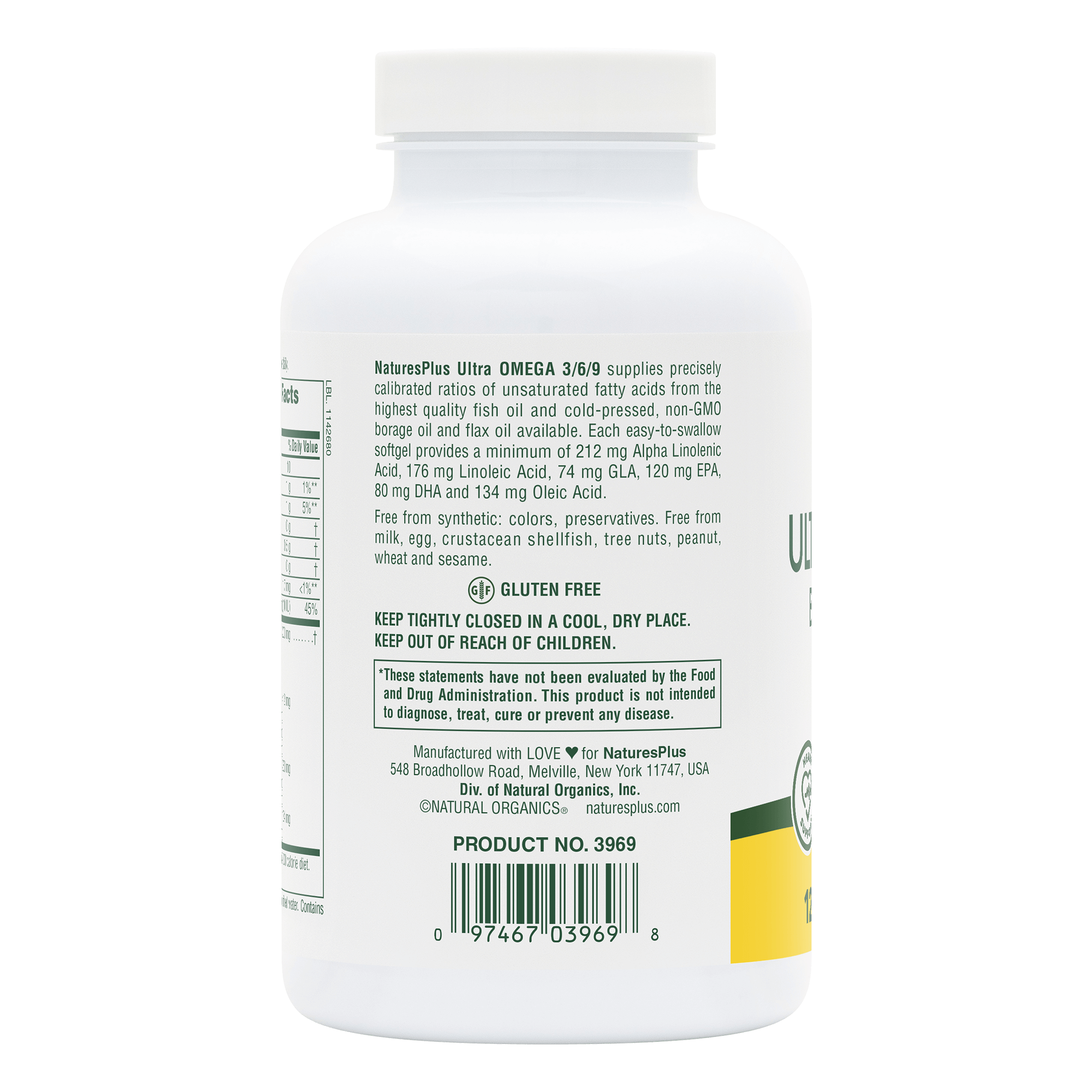 Ultra Omega 3/6/9™ Softgels - 120 Count