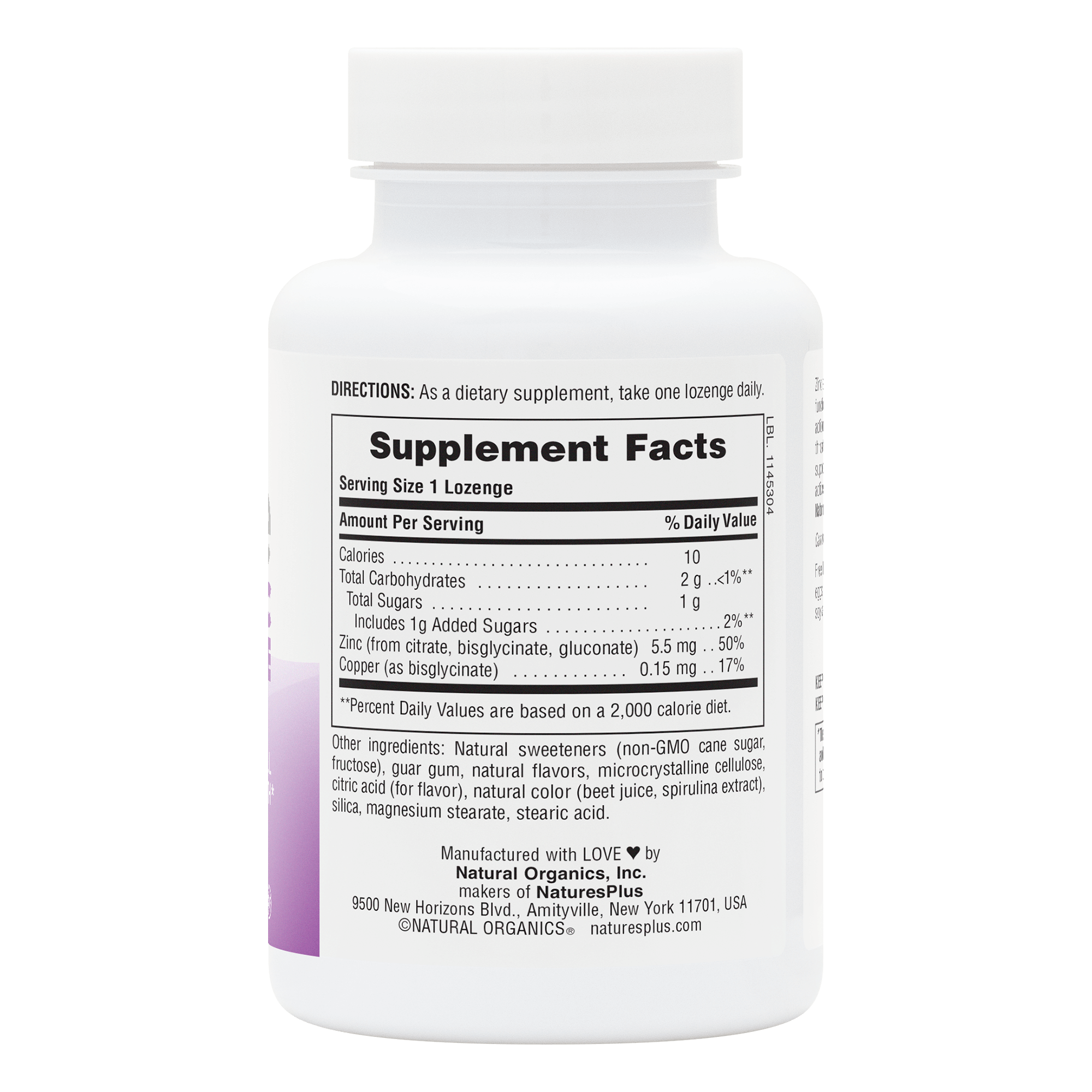 Immune Zinc Lozenges - 60 Count
