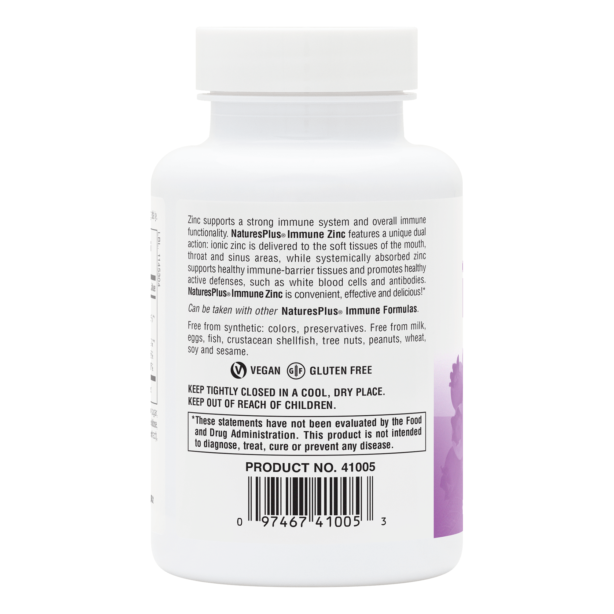Immune Zinc Lozenges - 60 Count
