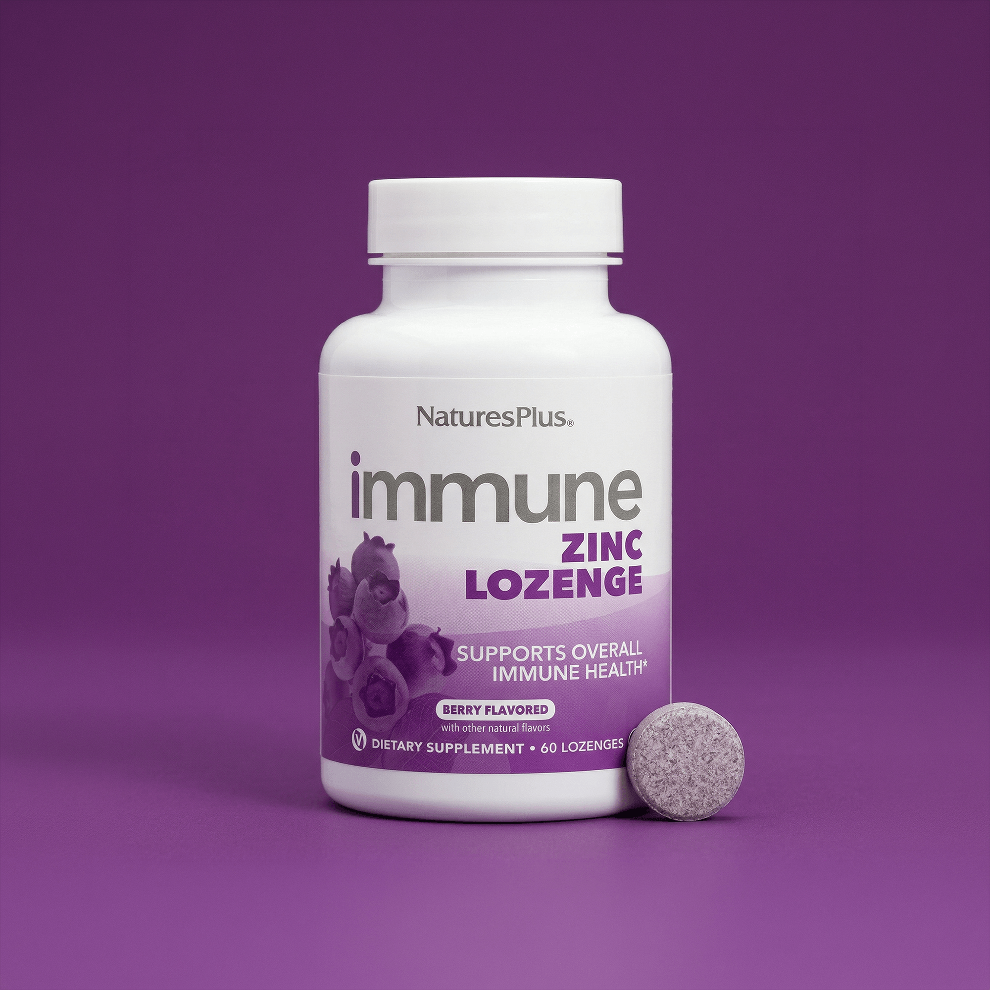 Immune Zinc Lozenges - 60 Count