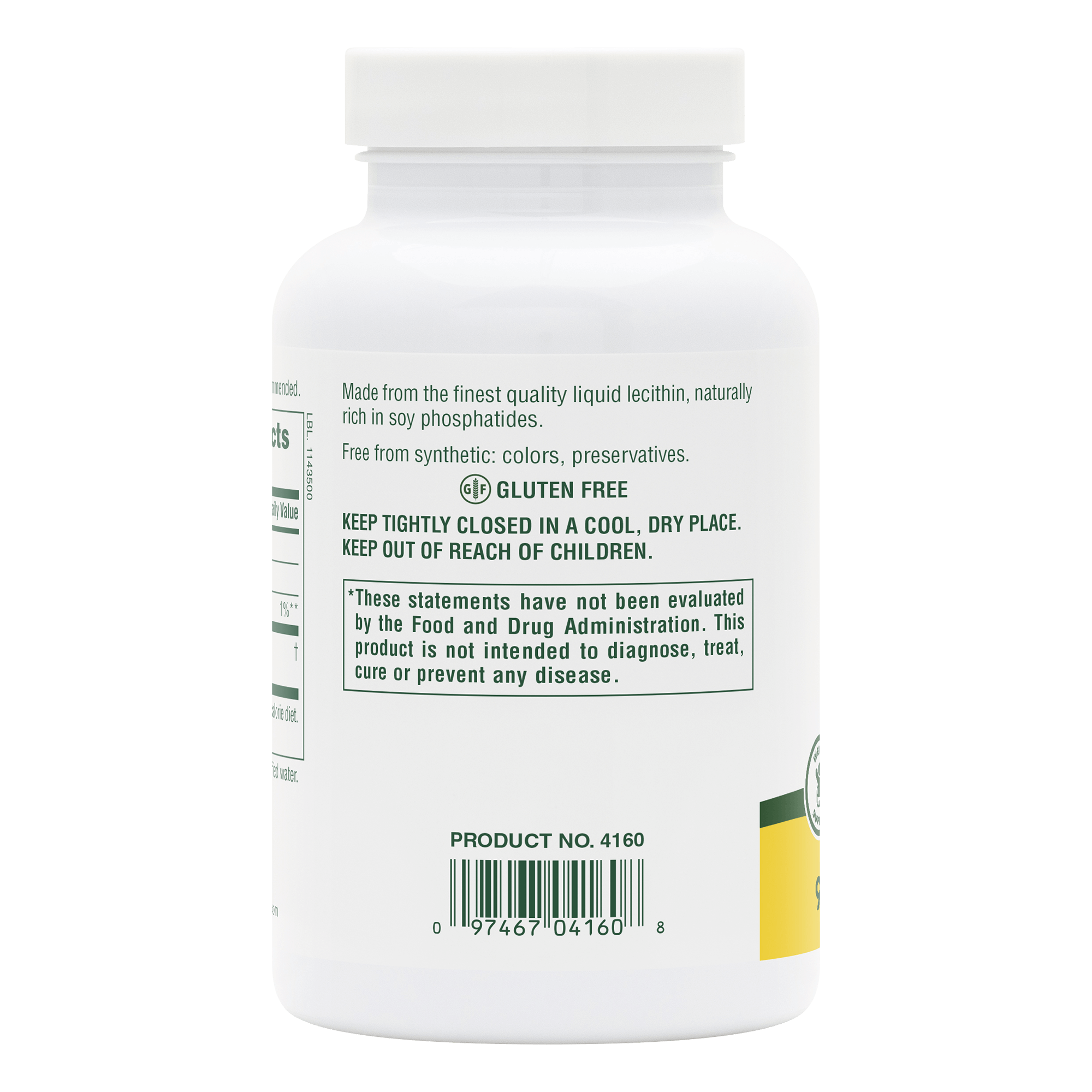 Lecithin 1200 mg Softgels - 90 Count