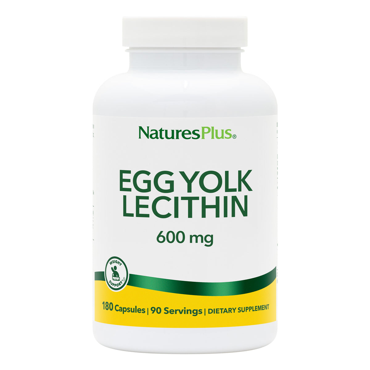 product image of Egg Yolk Lecithin 600 mg Capsules containing 180 Count