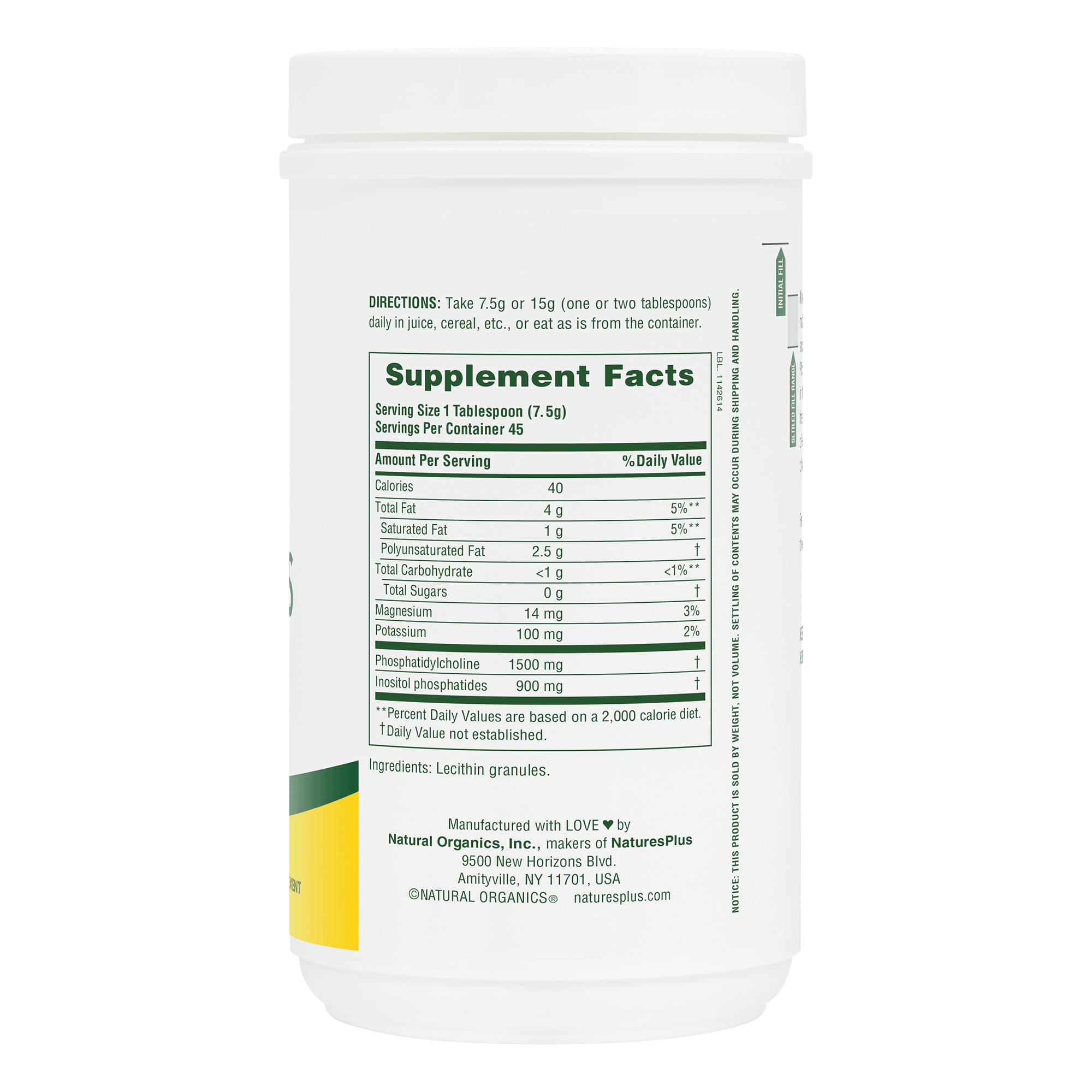 Lecithin Granules - 12 OZ