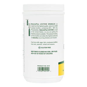 Second side product image of Lecithin Granules containing 12 OZ