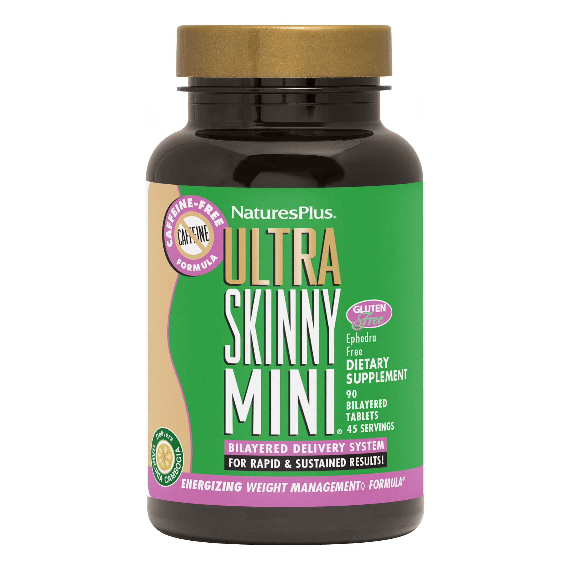 Ultra SKINNY MINI® Caffeine-Free Bi-Layered Tablets - 90 Count