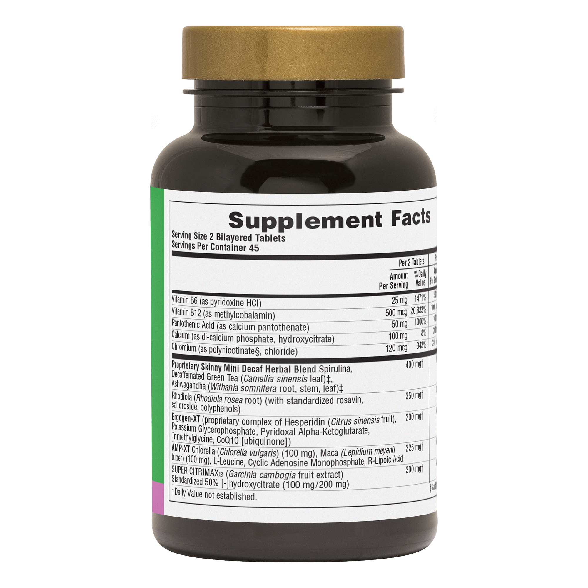 Ultra SKINNY MINI® Caffeine-Free Bi-Layered Tablets - 90 Count