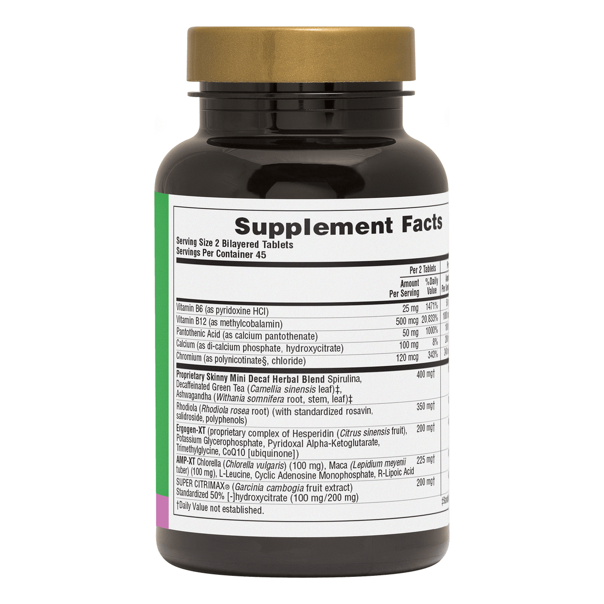 Ultra SKINNY MINI® Caffeine-Free Bi-Layered Tablets