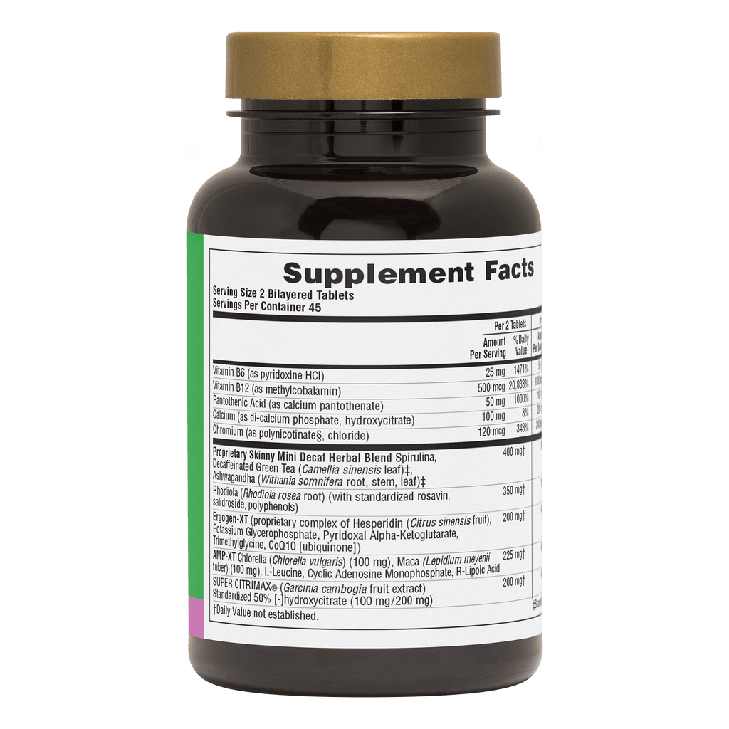 Ultra SKINNY MINI® Caffeine-Free Bi-Layered Tablets