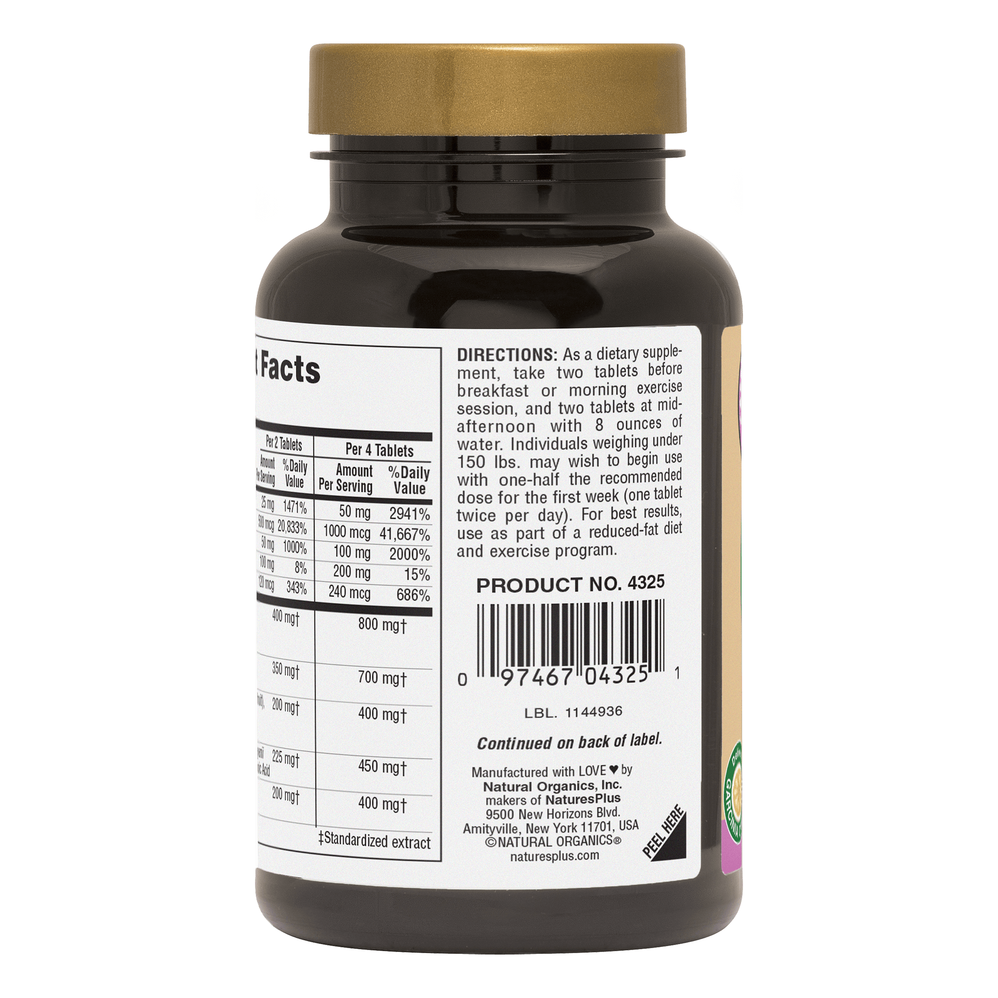 Ultra SKINNY MINI® Caffeine-Free Bi-Layered Tablets - 90 Count
