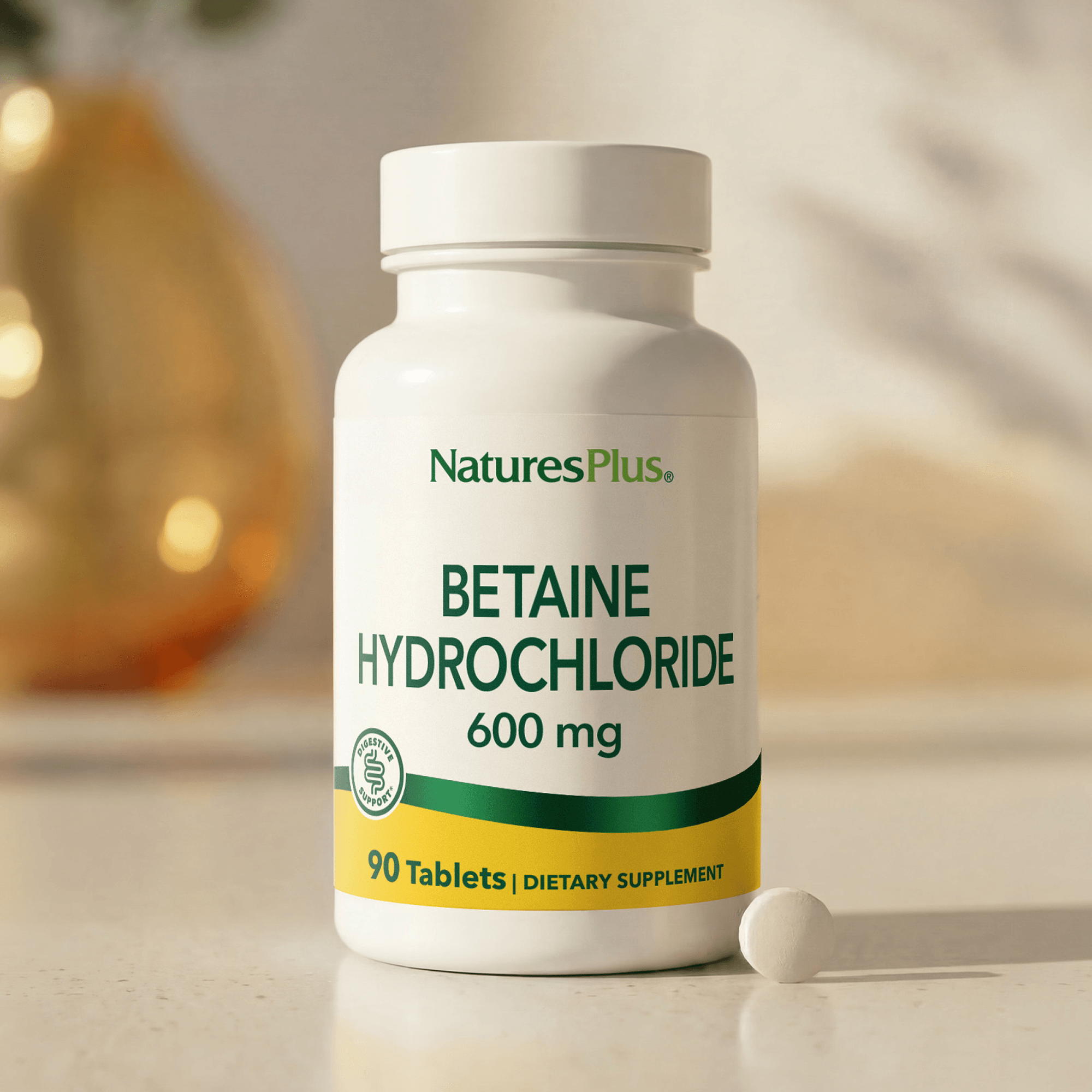 Betaine Hydrochloride Tablets - 90 Count