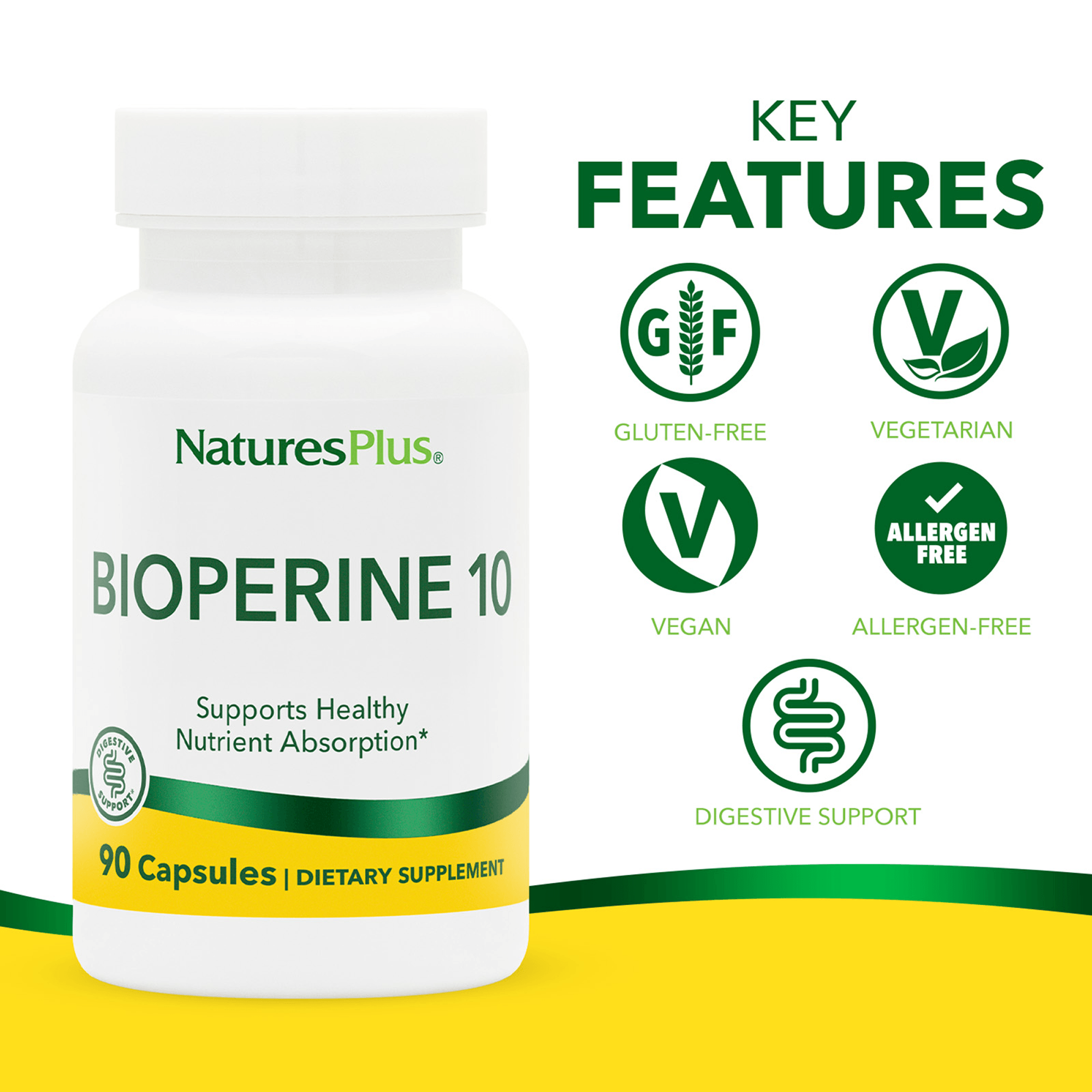 Bioperine 10 Capsules - 90 Count