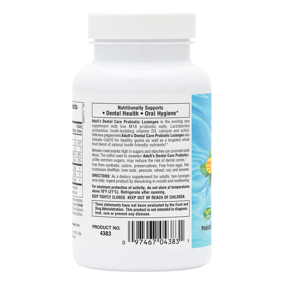 product image of Adult's Dental Care Probiotic Lozenges containing 60 Count