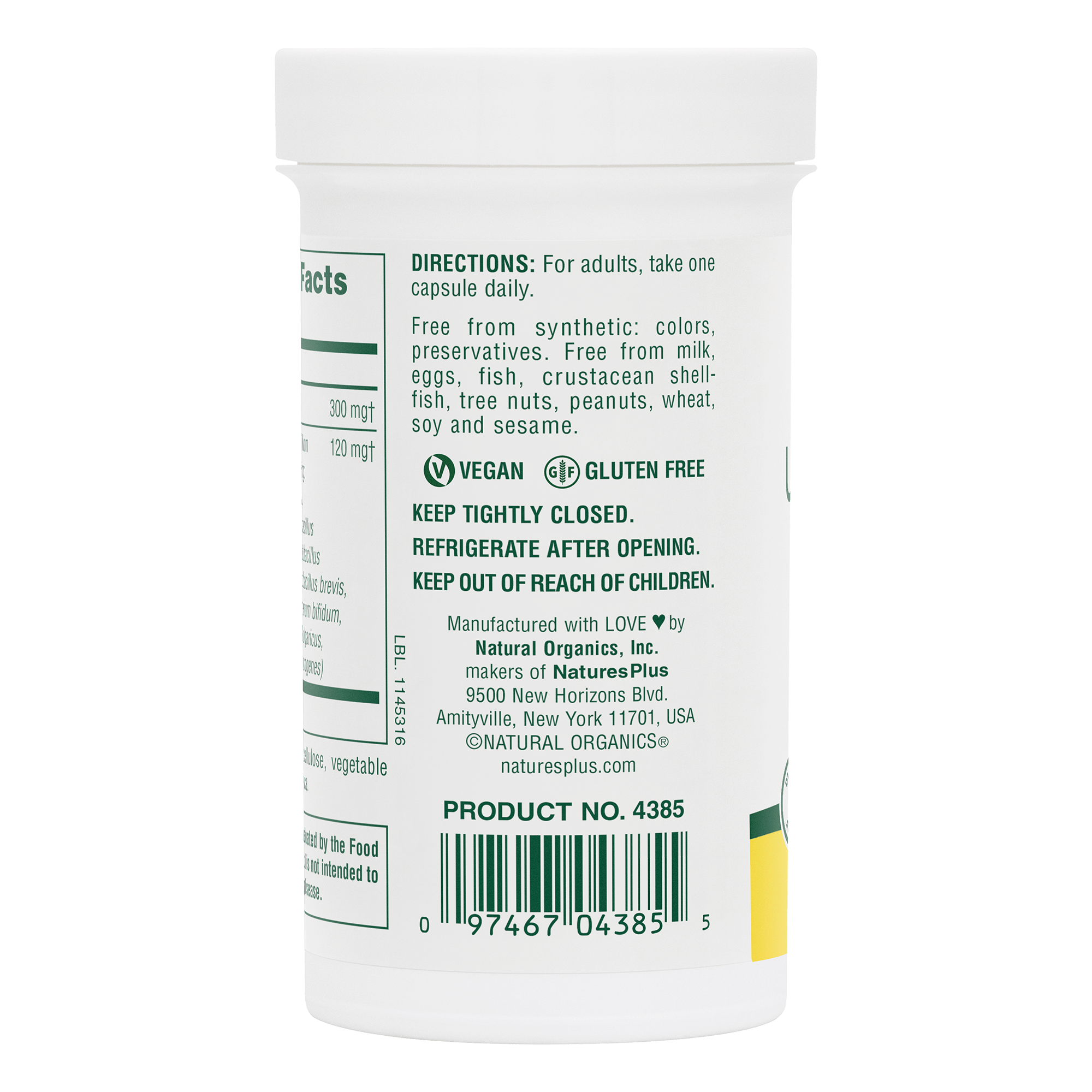 Ultra Probiotics Capsules - 60 Count