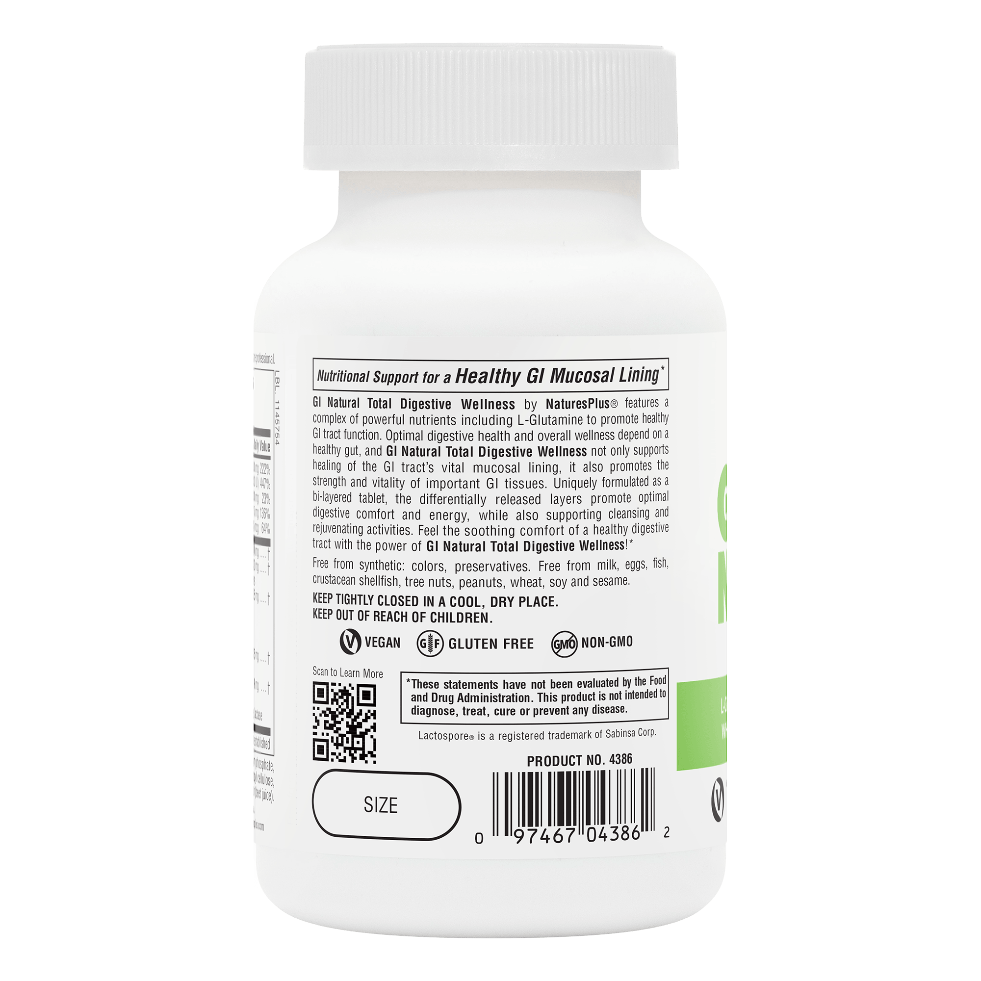 GI Natural® Bi-Layered Tablets - 90 Count