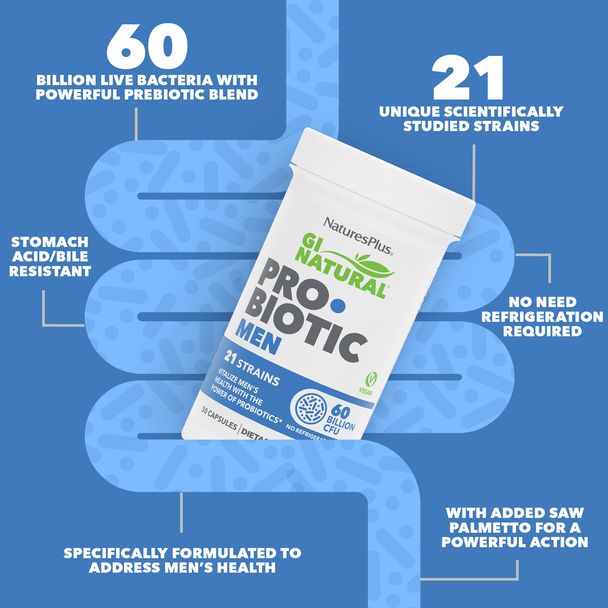 GI Natural® Probiotic Men - 30 Count