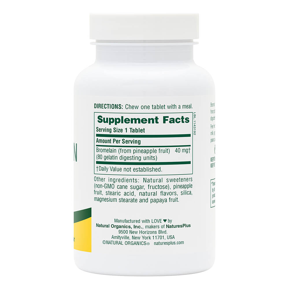 product image of Chewable Bromelain 40 mg Tablets containing 180 Count