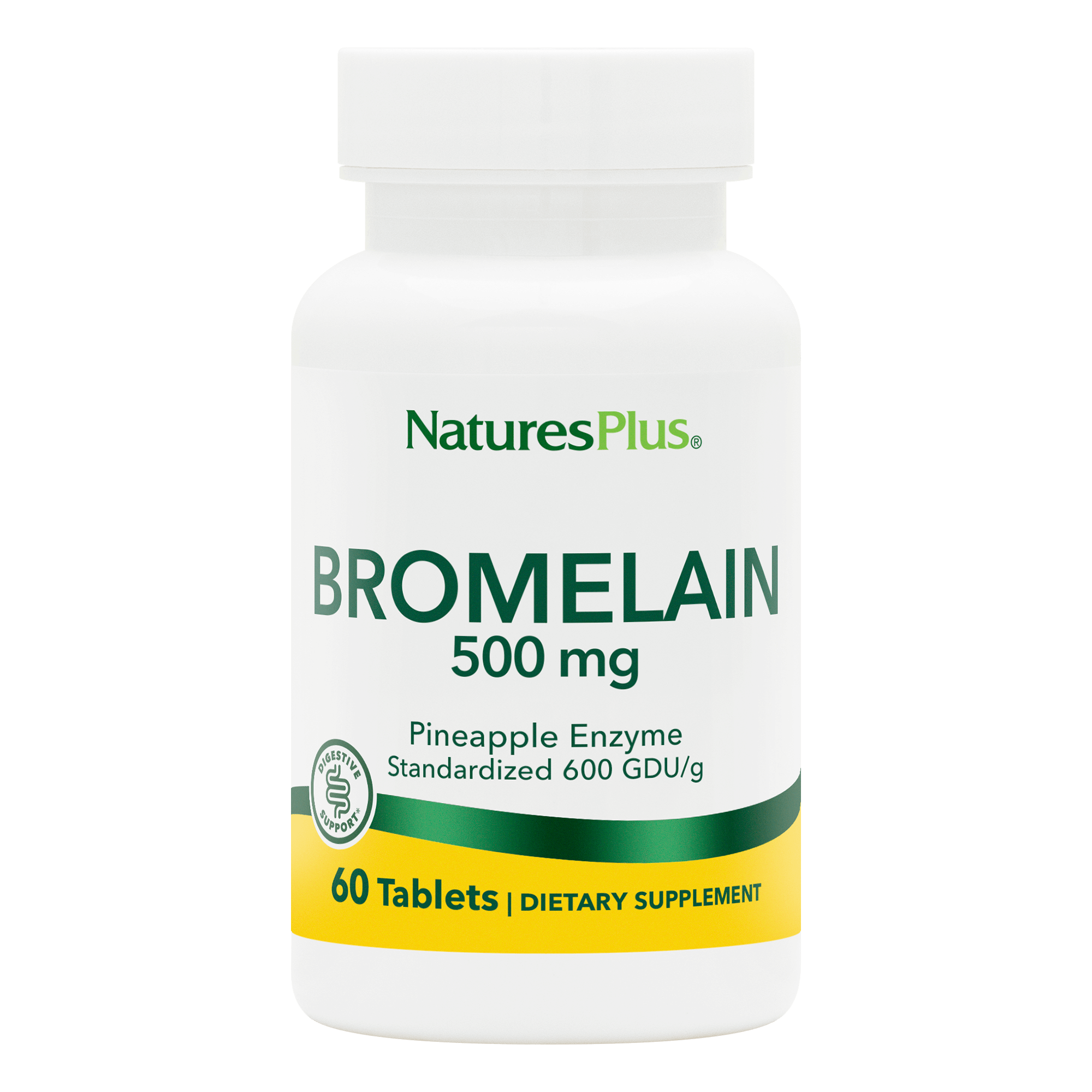 Bromelain 500 mg Tablets - 60 Count