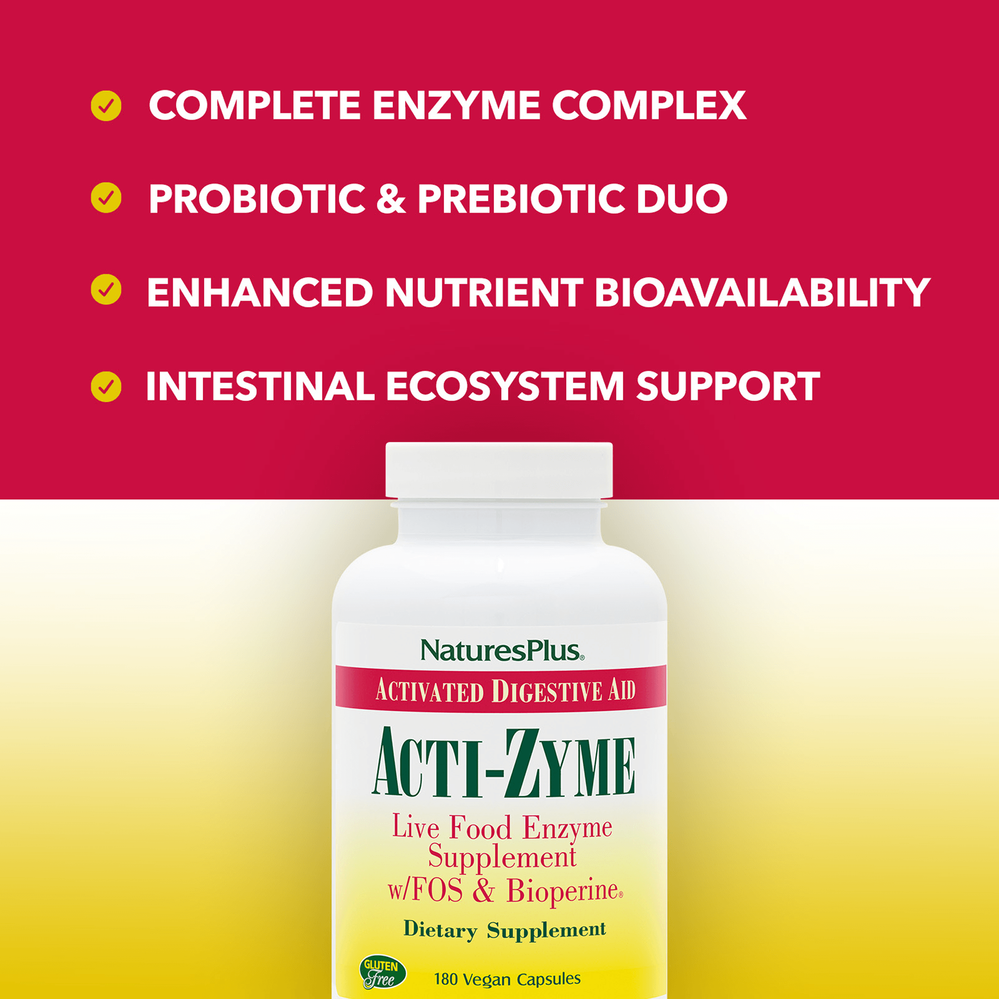 Acti-Zyme Capsules - 180 Count
