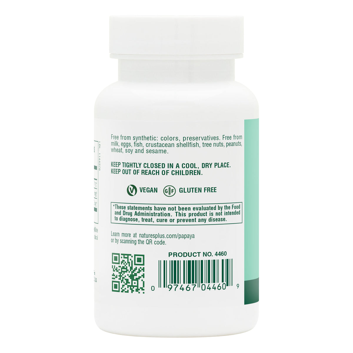 product image of Papaya Enzyme Chewables containing 180 Count